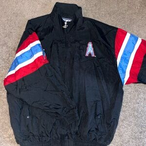 Houston Oilers Tennessee Titans NFL Black Jacket Size 2X